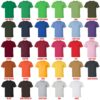 t shirt color chart 1 - Neon Genesis Evangelion Shop