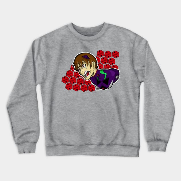 Evangelion Shinji Crewneck Sweatshirt - Neon Genesis Evangelion Shop