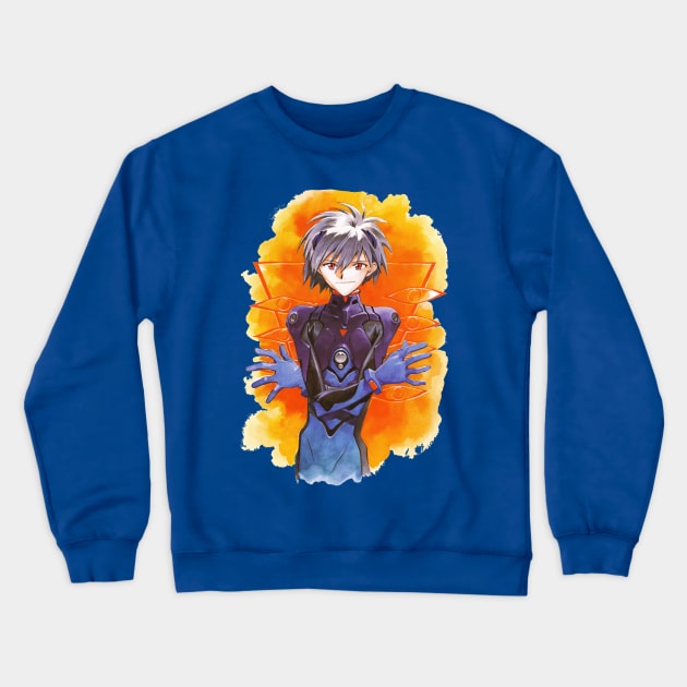 Kaworu From Evangelion Crewneck Sweatshirt - Neon Genesis Evangelion Shop