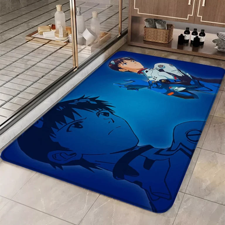 Shinji Neon Genesis Evangelion Bath Mat - Neon Genesis Evangelion Shop
